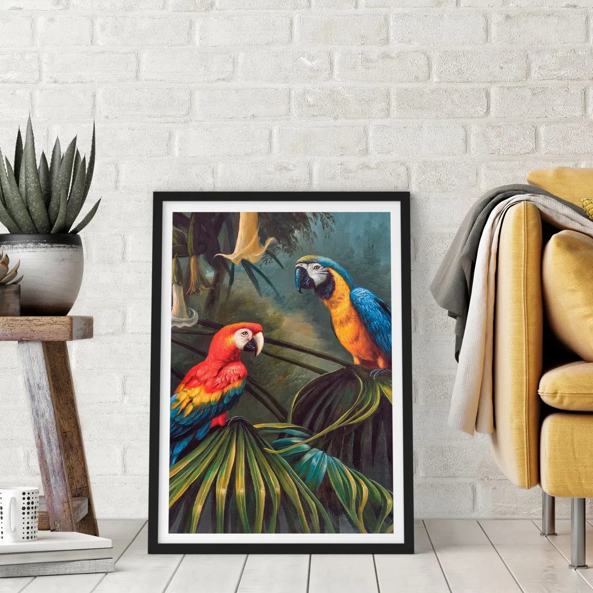 Poster în ramă neagră - Romantismul la tropice - 61x91 cm