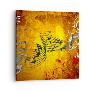 Tablou pe pânză - Lasă muzica să curgă - 30x30 cm