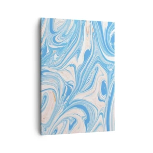 Tablou pe pânză - Splash în turcoaz - 50x70 cm
