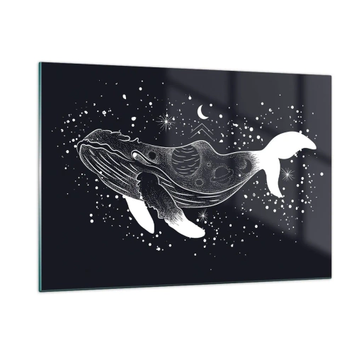 Tablou pe sticlă - În oceanul universului - 120x80 cm