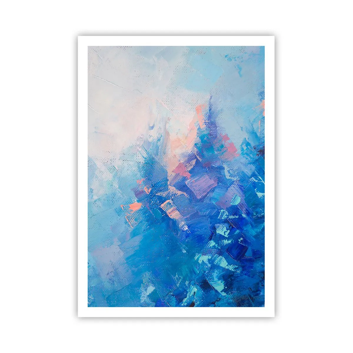 Poster - Abstracție de iarnă - 70x100 cm