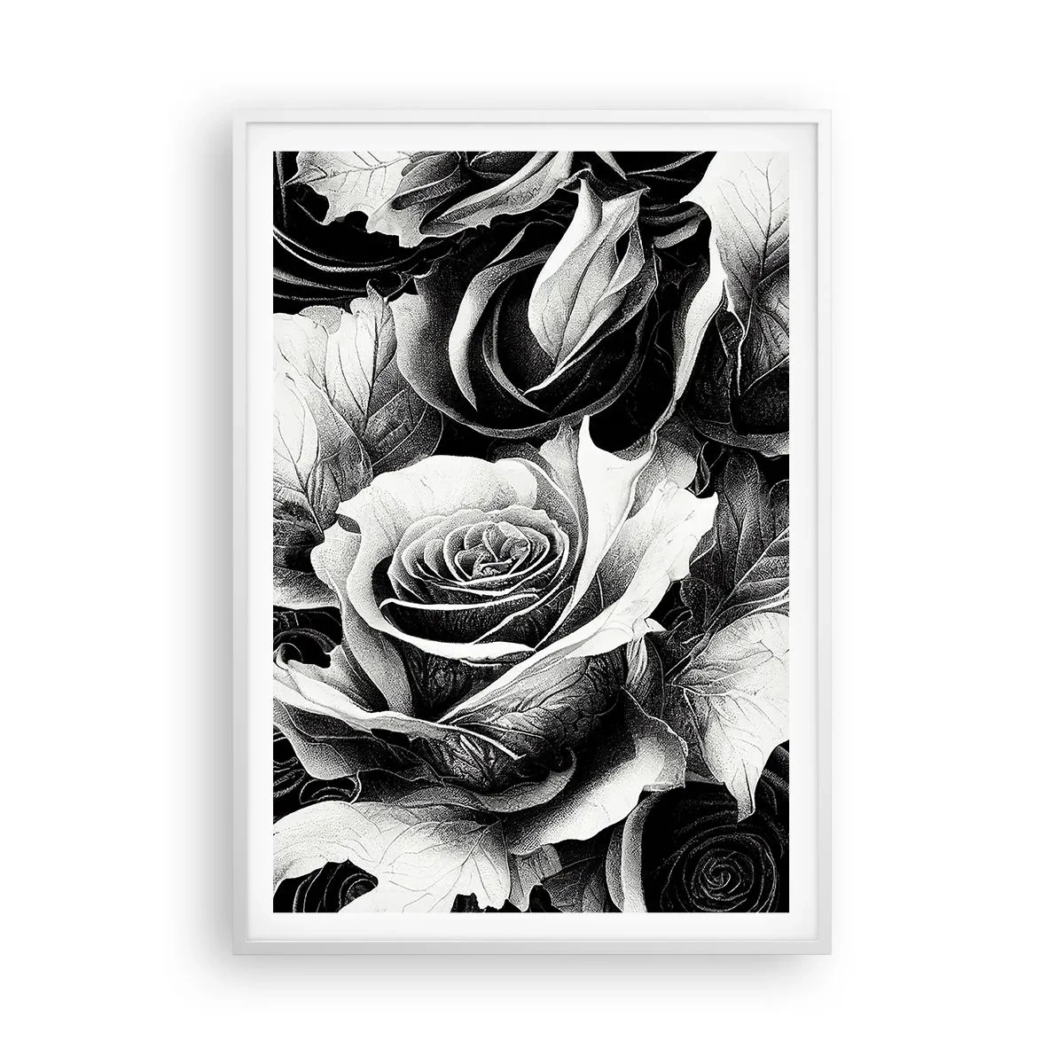 Poster în ramă albă - Mereu regina - 70x100 cm