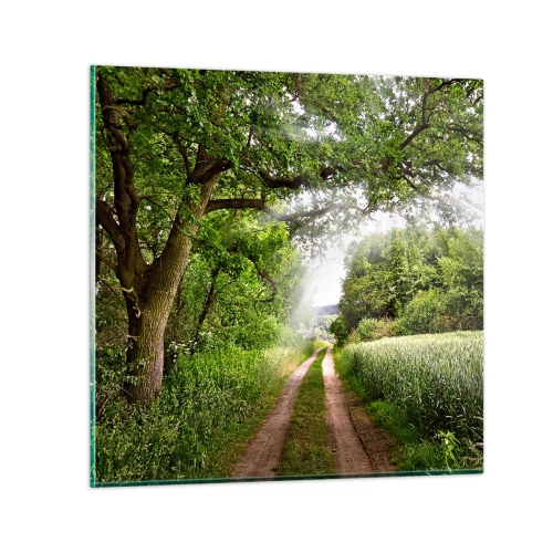 Tablou pe sticlă - Et in Arcadia ego - 30x30 cm
