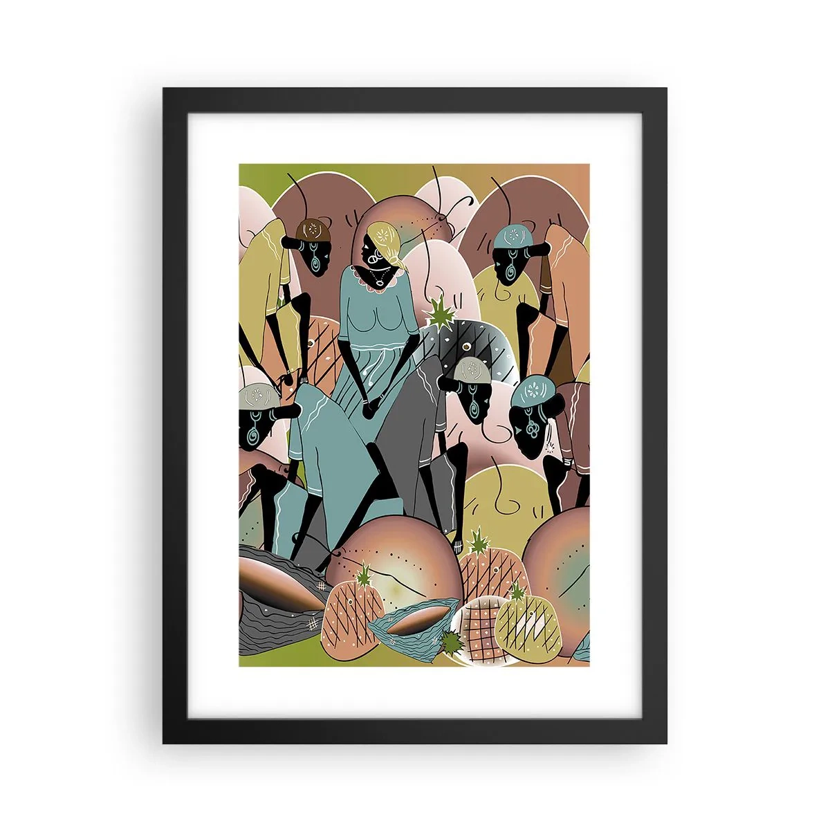 Poster în ramă neagră - Sărbătoarea cea mare se apropie - 30x40 cm