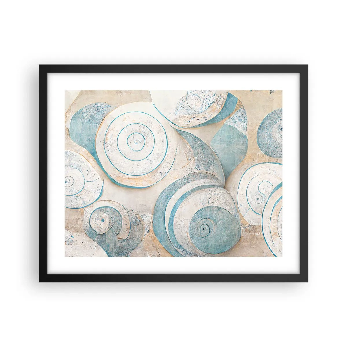 Poster în ramă neagră - Ce ascunde cochilia? - 50x40 cm