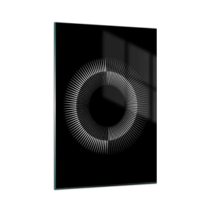 Tablou pe sticlă - Soarele Negru - 80x120 cm