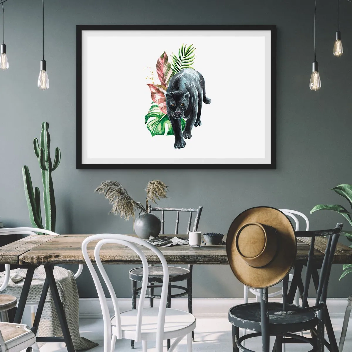 Poster în ramă neagră - Sălbăticia inimii - 50x40 cm