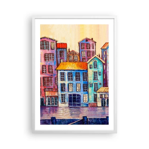 Poster în ramă albă - Un oraș ca în basm - 50x70 cm