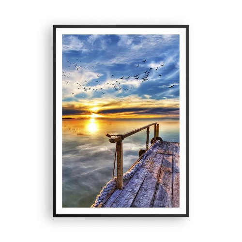 Poster în ramă neagră - Vântul se odihnește - 70x100 cm