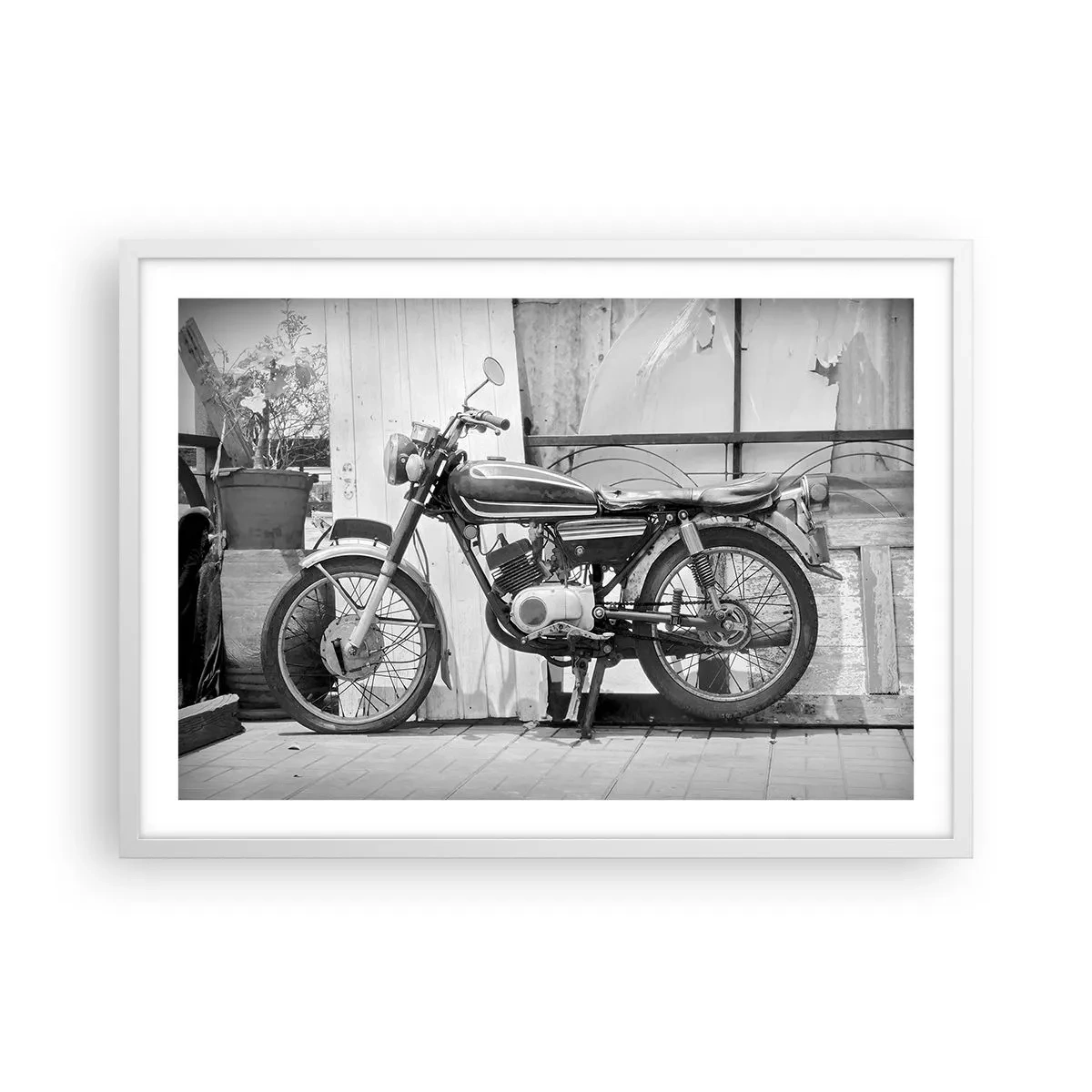 Poster în ramă albă - Clasicul înainte de toate - 70x50 cm