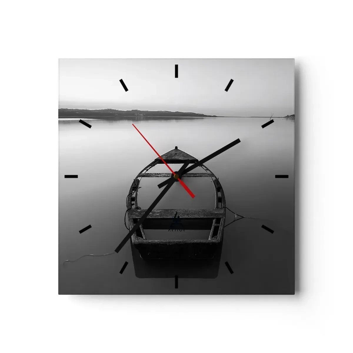Ceas de perete - Ceas pe sticlă - Dor și melancolie - 40x40 cm