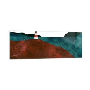 Tablou pe sticlă - Privind marea - 90x30 cm