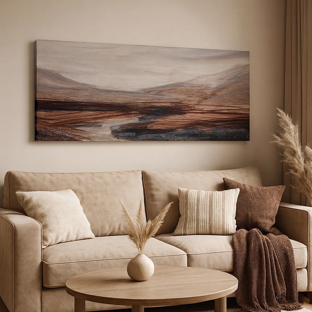 Tablou pe pânză - Valea liniștită - 30x30 cm