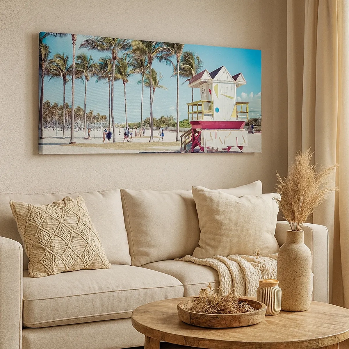 Tablou pe pânză - O zi frumoasă te așteaptă - 30x30 cm