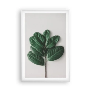 Poster în ramă albă - Desenul naturii însăși - 61x91 cm