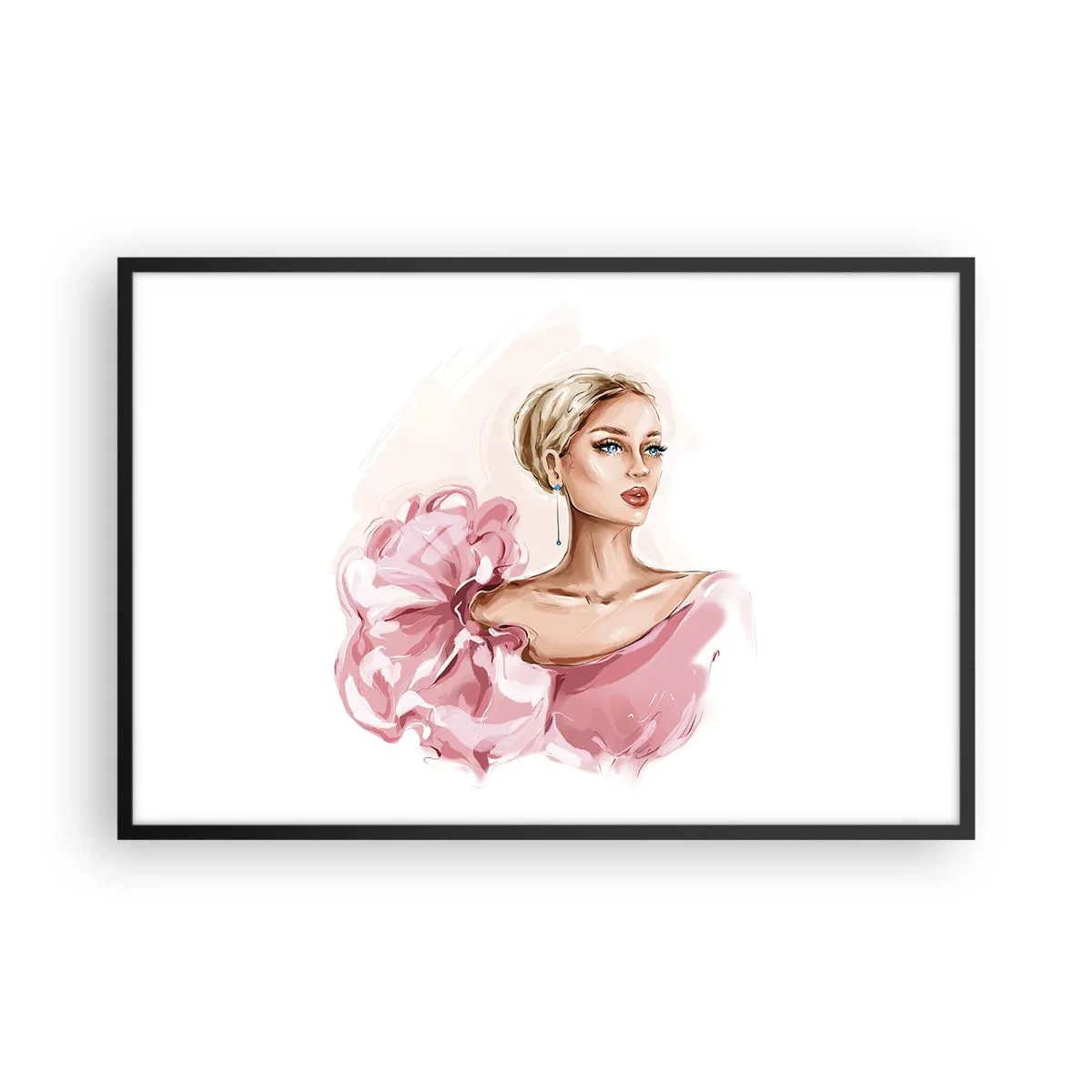 Poster în ramă neagră - Așa cum a fost pictată... - 91x61 cm