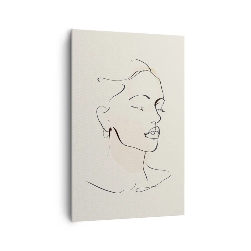 Tablou pe pânză - Cu o linie sigură - 80x120 cm