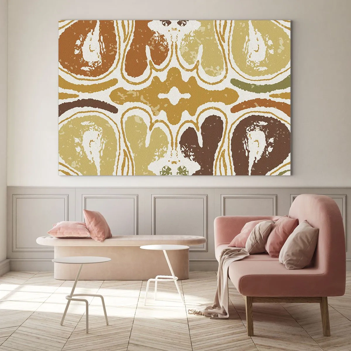 Tablou pe sticlă - Abstracție sentimentală - 100x70 cm