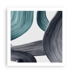 Poster - Trasee de smarald și negru - 60x60 cm