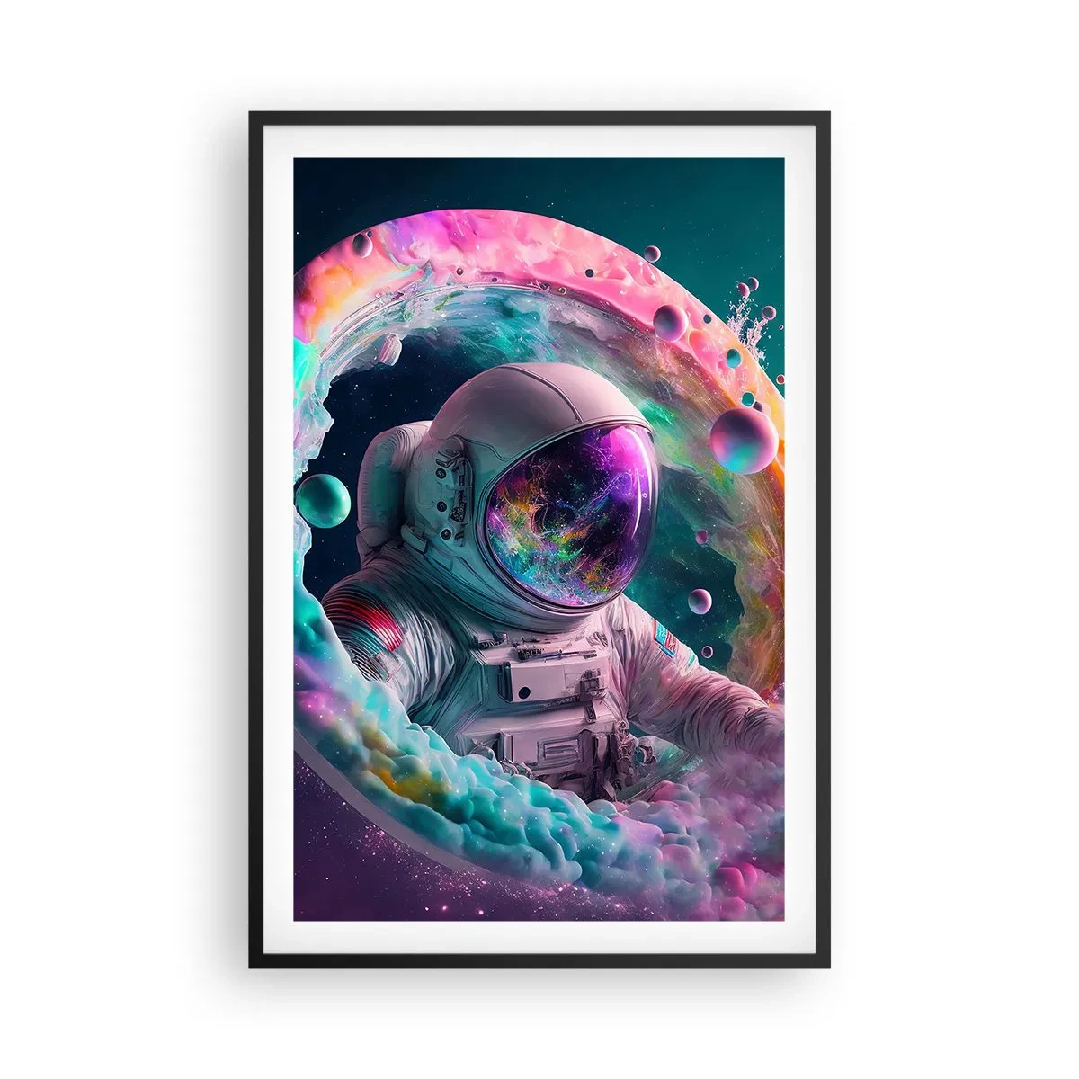 Poster în ramă neagră - Poarta stelară  - 61x91 cm
