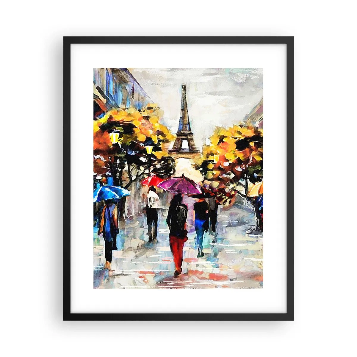 Poster în ramă neagră - Deosebit de frumos în toamnă - 40x50 cm