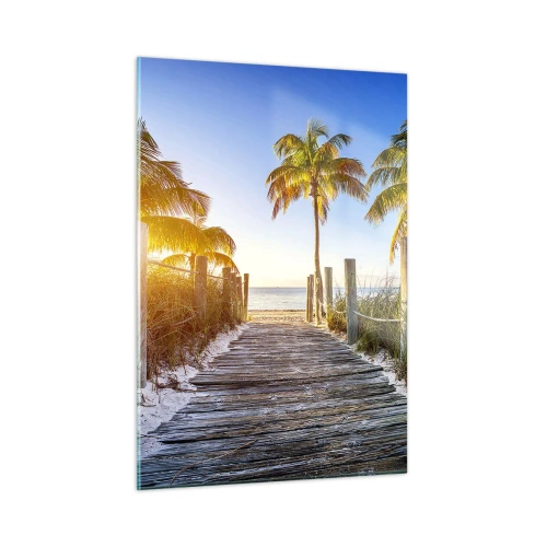 Tablou pe sticlă - Direct în paradis - 50x70 cm