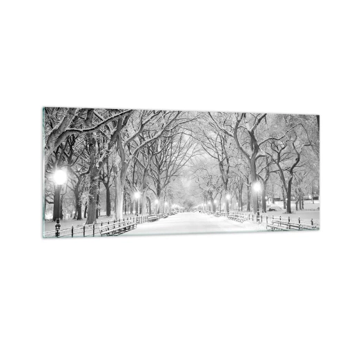 Tablou pe sticlă - Cele patru anotimpuri – iarna - 100x40 cm