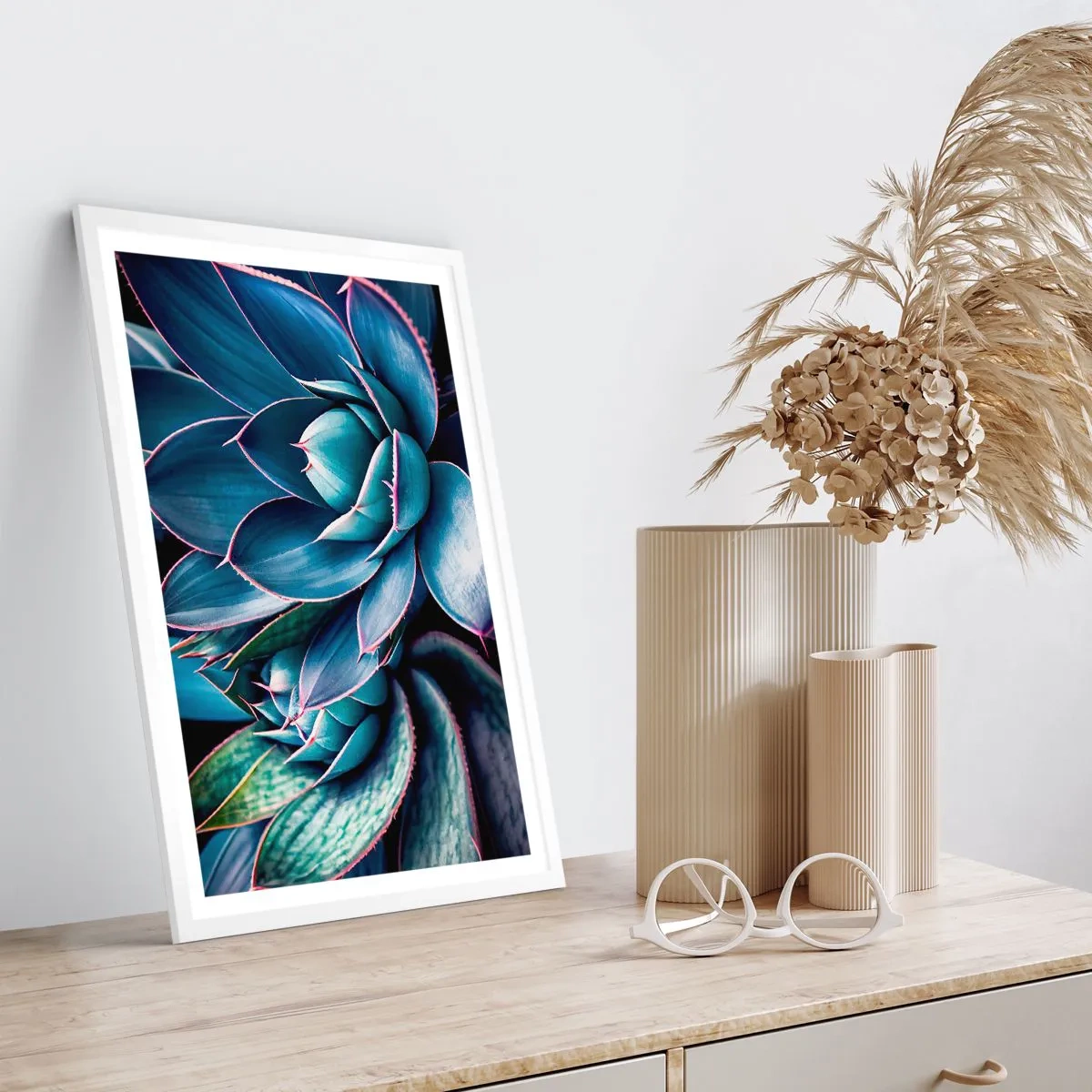 Poster în ramă albă - Forța vitală - 70x100 cm