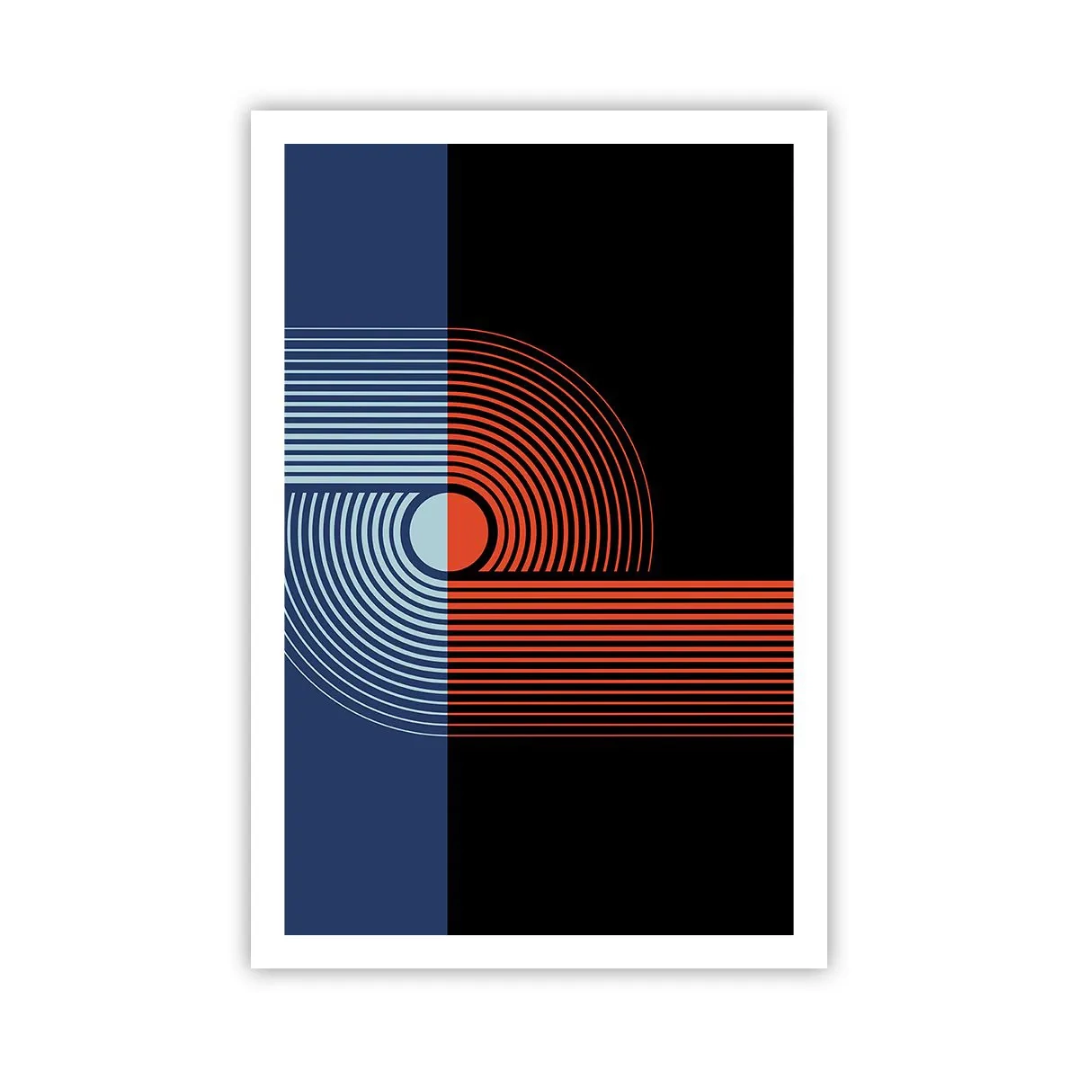 Poster - Într-o îmbrăţişare geometrică - 61x91 cm