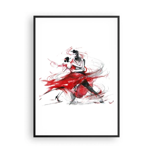 Poster în ramă neagră - Tango - ritmul pasiunii - 70x100 cm