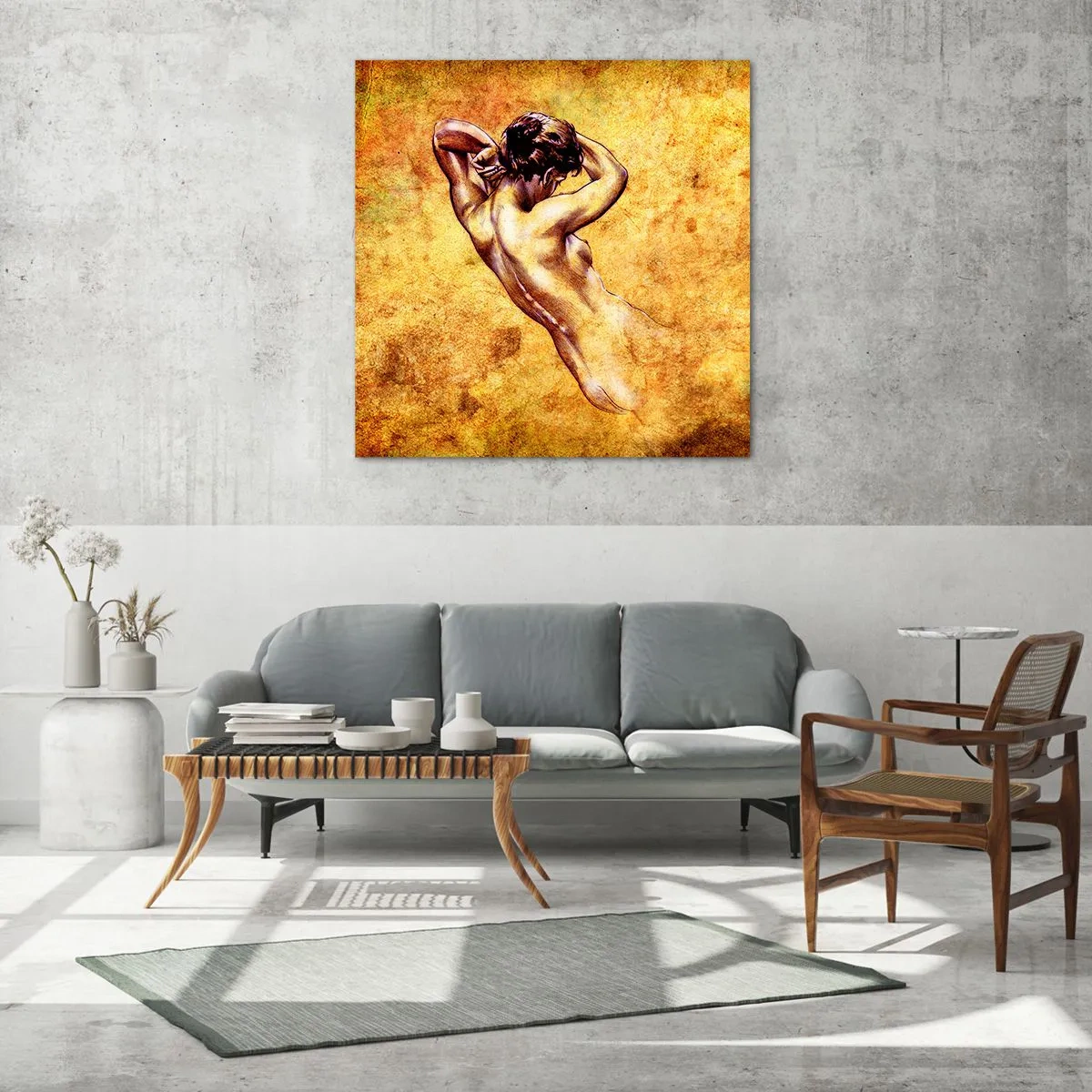 Tablou pe sticlă - Dezvăluit, dar încă un mister - 60x60 cm