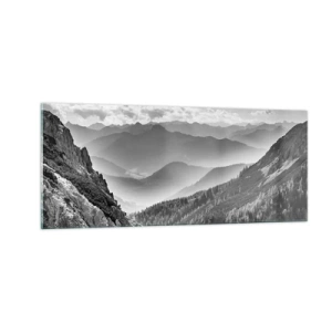 Tablou pe sticlă - Dincolo de orizont - 100x40 cm