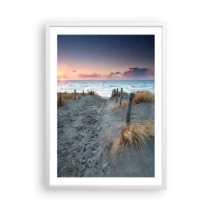 Poster în ramă albă - Ai revărsat un curcubeu cu splendoare radiantă... - 50x70 cm