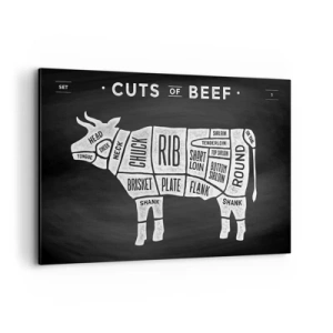 Tablou pe pânză - Abecedar de măcelar - 120x80 cm