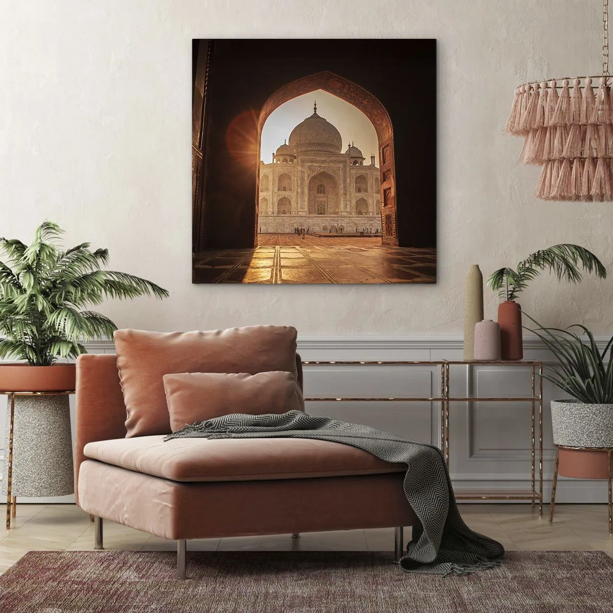 Tablou pe pânză - Un monument al iubirii nepământene - 60x60 cm