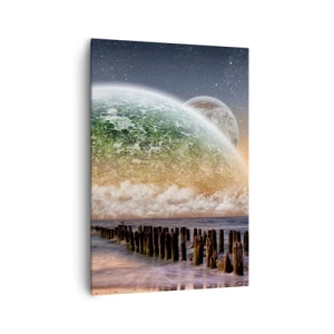 Tablou pe pânză - Și lumea a ieșit din apă - 70x100 cm