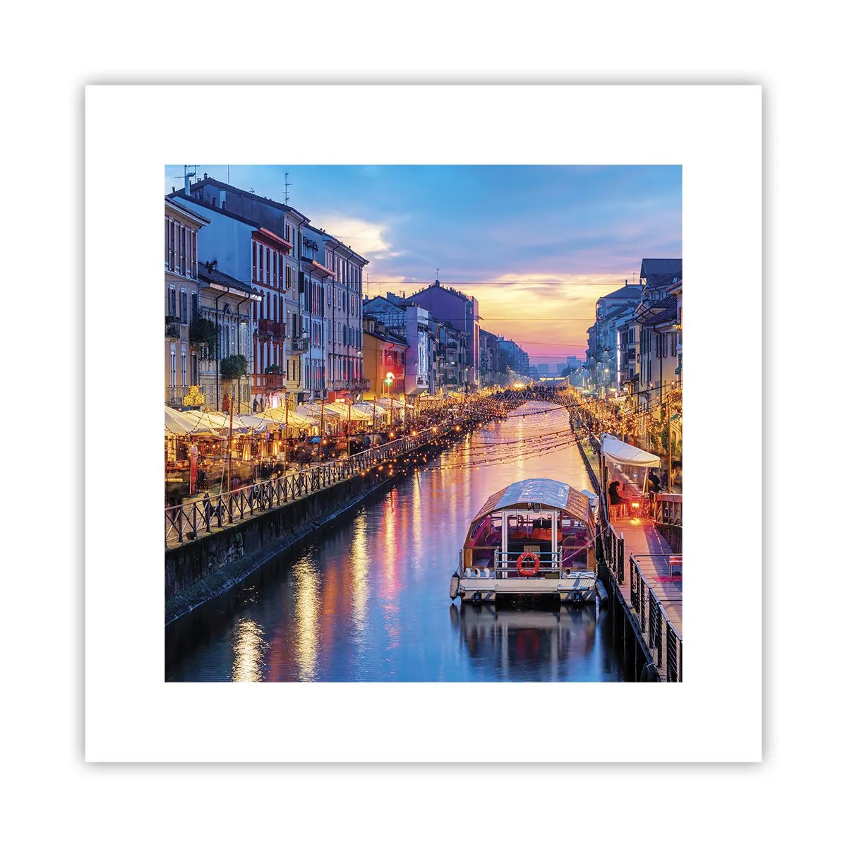 Poster - O seară de lumină și distracție - 30x30 cm