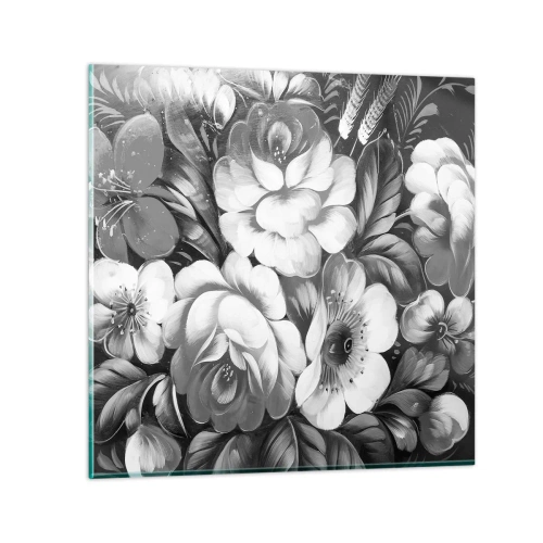 Tablou pe sticlă - Frumoase chiar și în gri - 70x70 cm