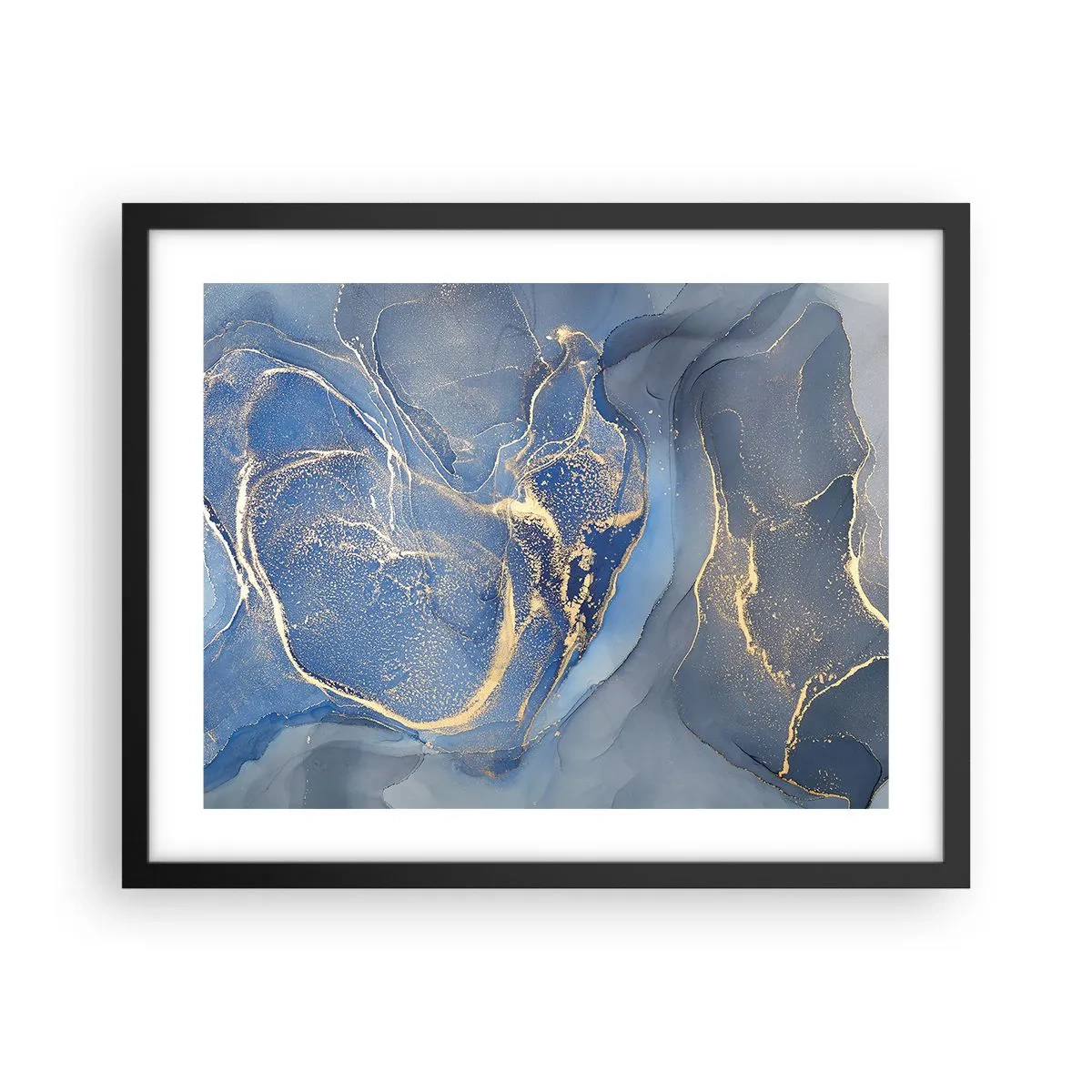 Poster în ramă neagră - Praf de aur - 50x40 cm