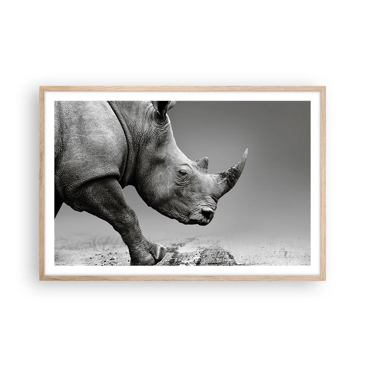 Poster în ramă de stejar deschis - O forță de neoprit - 91x61 cm