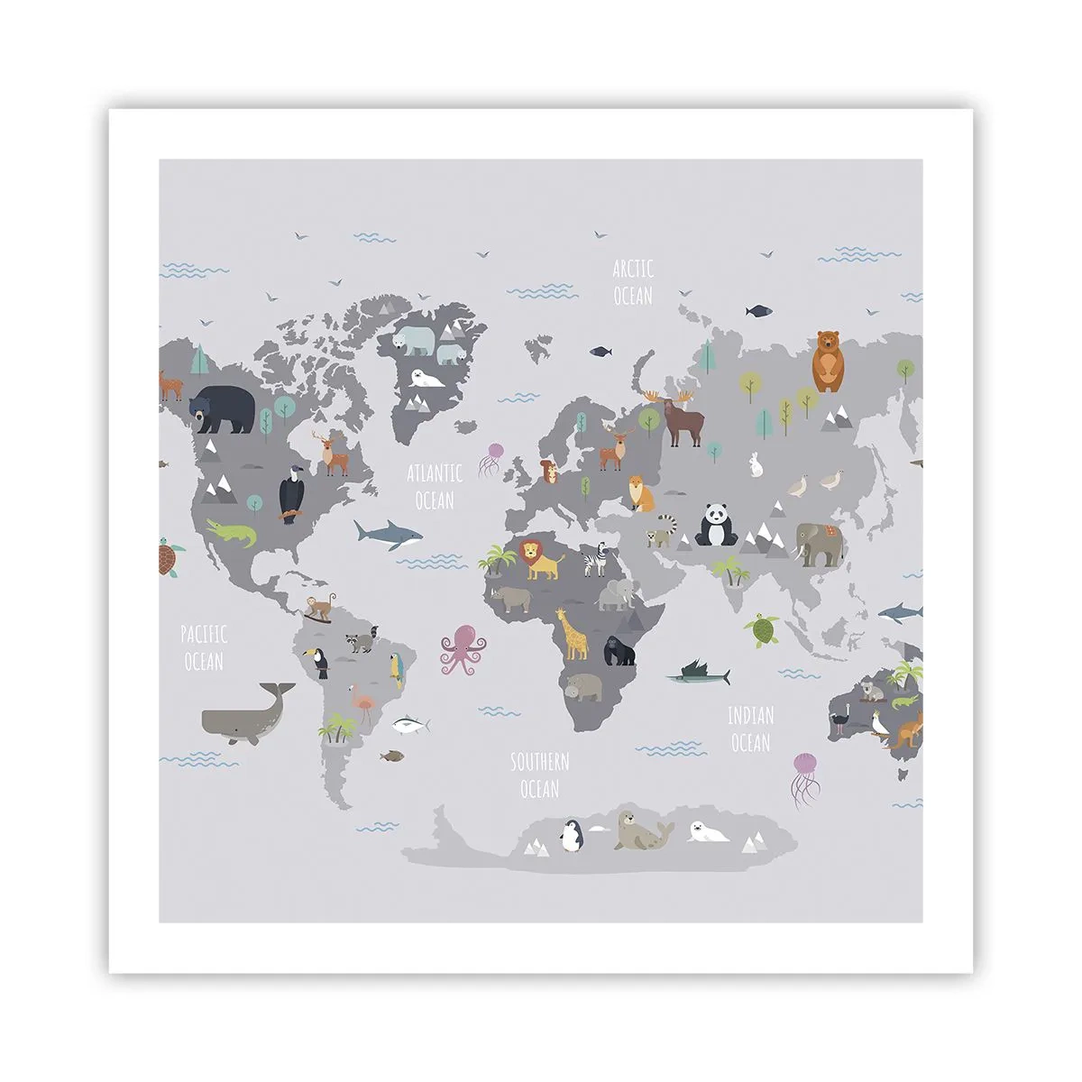 Poster - Spune-mi de unde ești... - 60x60 cm