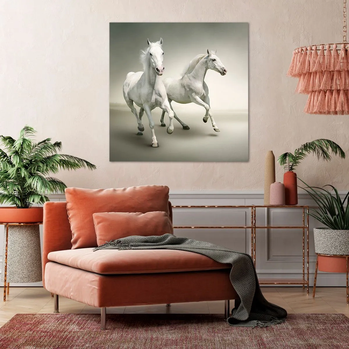 Tablou pe pânză - White power! - 50x50 cm