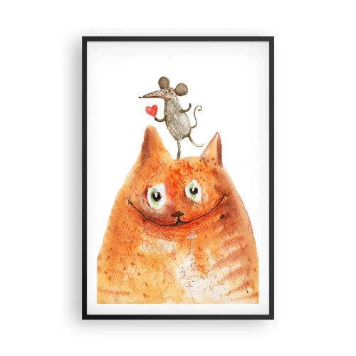 Poster în ramă neagră - Paradoxurile iubirii - 61x91 cm