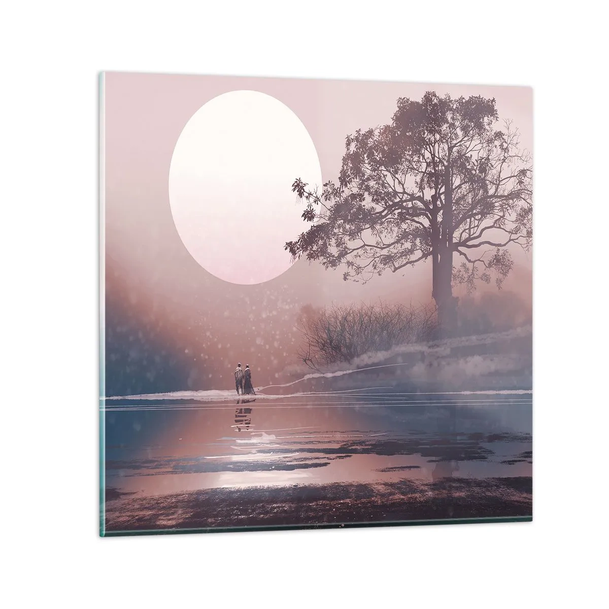 Tablou pe sticlă - Minuni nocturne - 70x70 cm