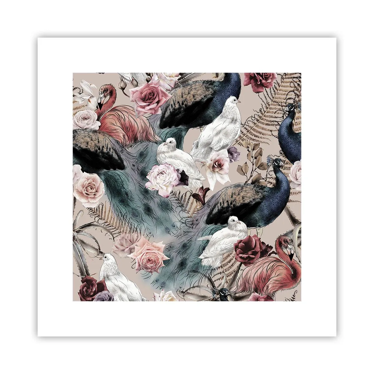 Poster - În grădina palatului - 30x30 cm