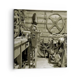 Tablou pe pânză - În șopronul unchiului Vlad - 70x70 cm