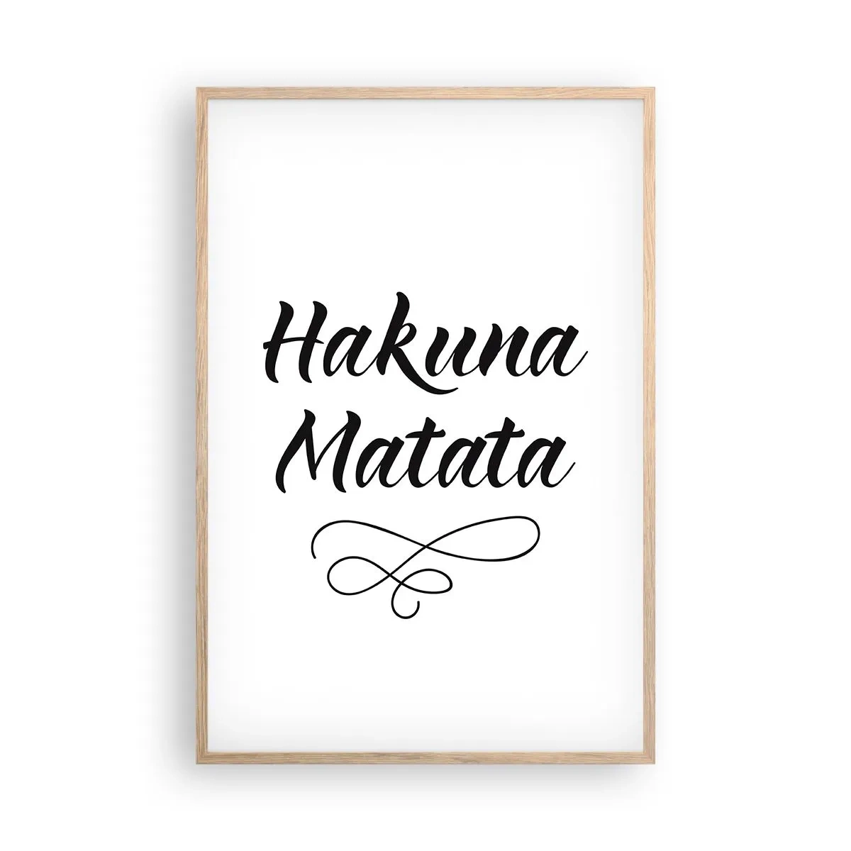 Poster în ramă de stejar deschis - Cel mai bun sfat - 61x91 cm