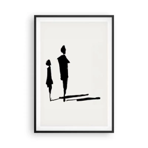 Poster în ramă neagră - Cu siguranță împreună? - 61x91 cm