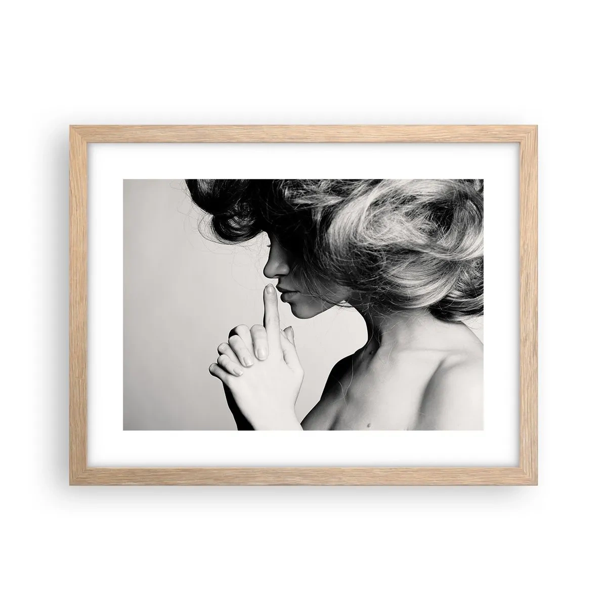 Poster în ramă de stejar deschis - Ascultă-te pe tine însuți - 40x30 cm