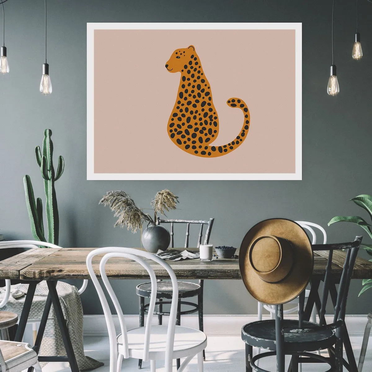 Poster - Modelul leopard este tot timpul la modă - 70x50 cm